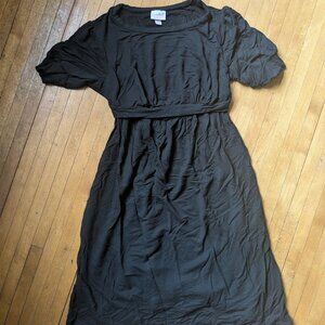 Comfortable and classy black maternity dress